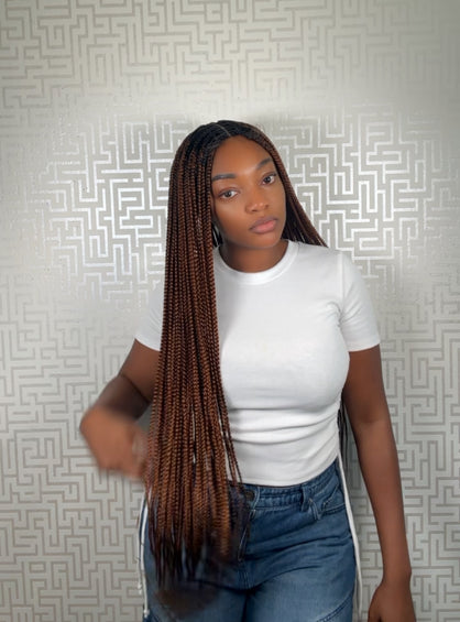 Frontal box braid wig